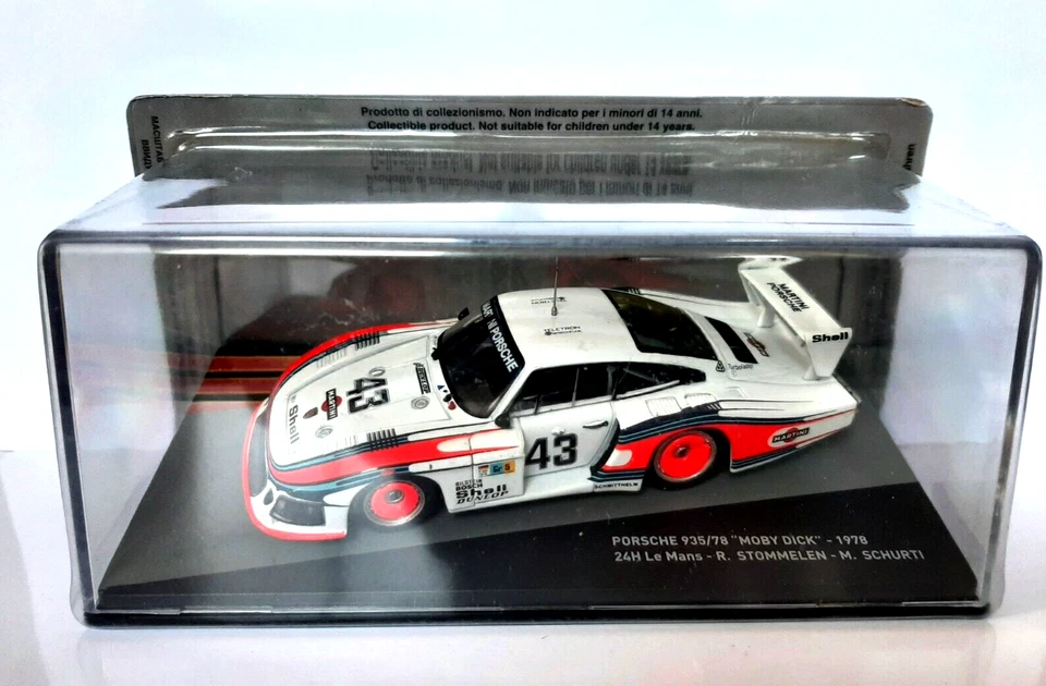 DIE CAST PORSCHE 935/78 MOBY DICK 1978 24H LE MANS R. STOMMELEN  SCALA 1/43 - Immagine 1 di 1