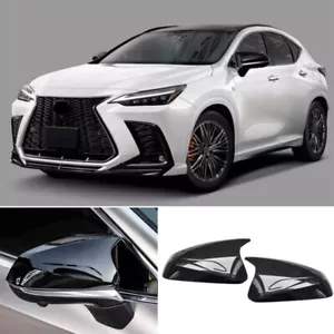 For Lexus RX350h RZ 2023-2024 Horn Side Door Mirror Cover Trim ABS Glossy Black - Picture 1 of 9
