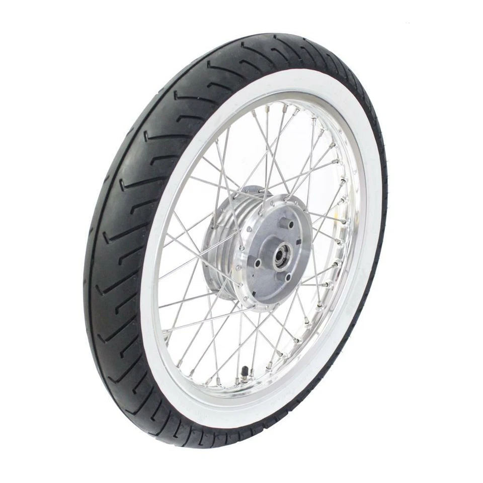 Rad Weißwandreifen vorn Alufelge Mitas MC2 pas. f Simson S51 KR51 Schwalbe Star - Bild 1 von 1