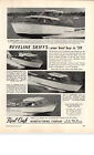 1959 Paper Ad Revel Craft Motor Boat Reveline Skiffs 23' Express Cruiser 28' 16'