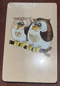 Vintage Playing Cards Western Publishing Company Owls On Branches Sealed - Picture 1 of 4