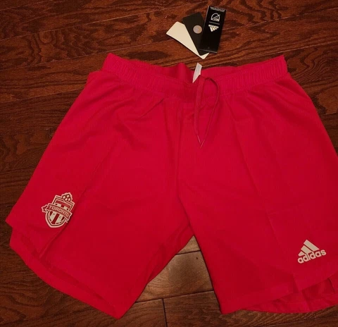 Adidas MLS Toronto FC AeroReady Soccer Shorts Red FJ2576 Mens Sz S NWT $60 Cover