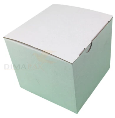 DIMAPAX Automatik Karton 120 x 120 x 110 mm Faltschachtel Cardboard Box Schachtel weiß