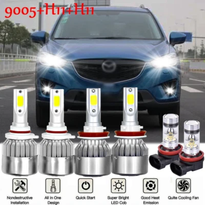 Kit de faros antiniebla LED 9005 H11 para Mazda 5 2012-2017 CX-5 2013-2016 Foto 1 de 4