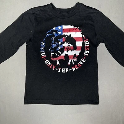 Camiseta Diesel Manga Larga Negra Talla 5Y Only The Brave (778) Foto 1 de 4