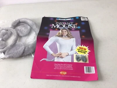 Divertido disfraz de ratón casa cola orejas pajarita Foto 1 de 4