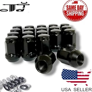 20PCS FOR HONDA 12X1.5 CLOSED BLACK BULGE ACORN LUG NUTS 1.38" [ FITS:HONDA] - Picture 1 of 4