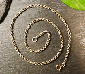 Hübsche Silber Kette Erbsenkette Schlichtes Design Unisex Damen Herren - Bild 1 von 10