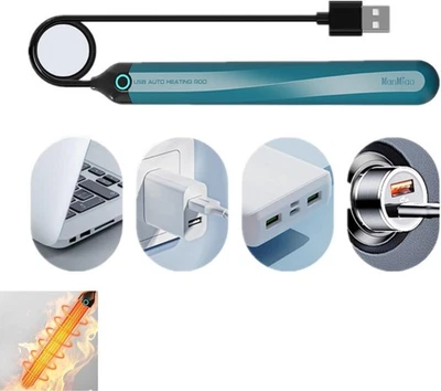 USB Calentador de Espacio Pad Stick Control Automático de Temperatura 46°C Calefacción Uniforme T Foto 1 de 4