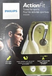 Philips SHQ3200 ActionFit Sports Earhook Headphones Red Black New - Picture 1 of 4