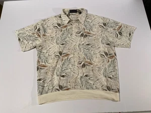 Vintage Enro SS Shirt All Over Print XL 1X Big Flower Button Up - Picture 1 of 7