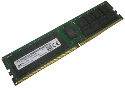 Micron 32GB 2RX4 DDR4-3200 PC4-3200AA ECC REG 288Pin Memory MTA18ASF4G72PDZ-3G2 - Image 1 of 4