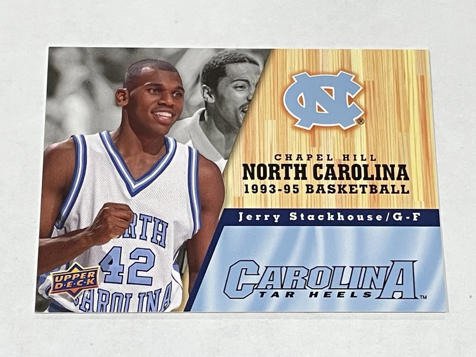 2010-11 Upper Deck North Carolina Basketball - Jerry Stackhouse - Tar Heels - Image 1 of 2