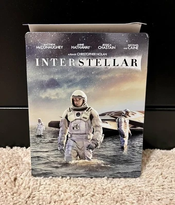 Interstellar Blu-ray + DVD Combo Target Exclusive SteelBook w/ IMAX Film Cell - Imagem 1 de 4