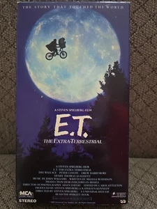 E.T. The Extra-Terrestrial VHS Cassette Film - Foto 1 di 5