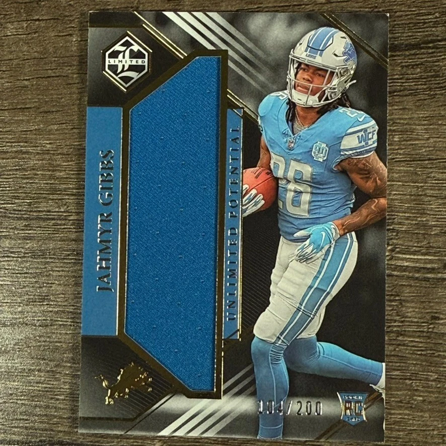Jahmyr Gibbs (MEM, RC) #LP-JG Unlimited Potential /200  2023 Panini Limited - Image 1 of 4