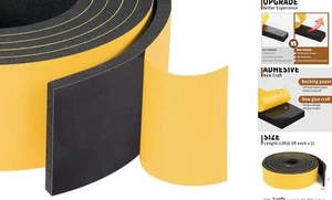  Hochdichtes selbstklebendes Schaumdichtungsband 2 Rollen 2 Zoll B x 1/4 Zoll T, (Neu 2 Zoll x 1/4 Zoll x 13 Fuß - Bild 1 von 7
