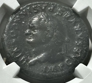 Vespasian AE As AD 69-79 Spes NGC VF - Picture 1 of 4