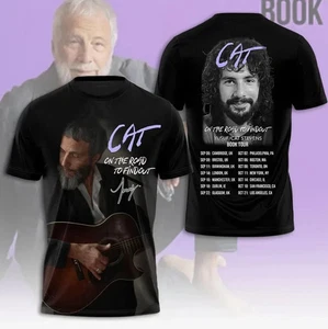 Cat Stevens On The Road To Find Out Book Tour 2025 3D T-Shirt - Picture 1 of 2