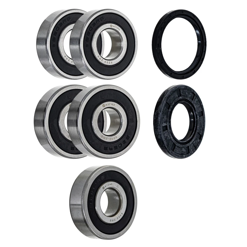 NICHE Wheel Bearing Seal Kit for Honda Shadow Ascot 500 6203-2RS 6302-2RS - Image 1 of 4