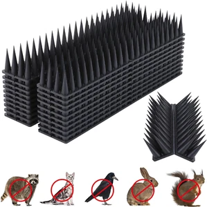 Bird Spikes, 20 Packs 23 Ft Bird Deterrent Spikes Strips Bird Spikes Small Birds - Picture 1 of 12