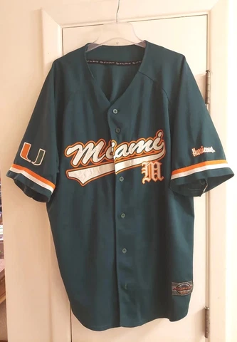 Vintage Playmaker Top of the World Miami Hurricanes ncaa Baseball Jersey XL see! Cover