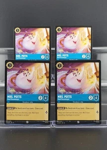 Disney Lorcana Mrs. Potts - Head Housekeeper 161/204 Reign of Jafar C 4 Karten - Bild 1 von 1
