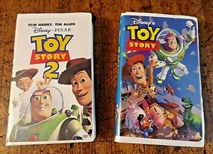 Disney's Toy Story & Toy Story 2, Pair VHS Video Tapes, Untested - Picture 1 of 3