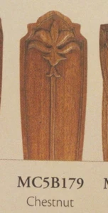 Monte Carlo Fan 60" Carved CHESTNUT Solid Wood Blades MC5B179 - Picture 1 of 6