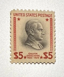 1938 5 $ Calvin Coolidge, 30th President Scott #834 postfrisch - Bild 1 von 1