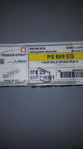 Power-Strut #PS-888-EG, 4-Hole Splice Plate - Picture 1 of 2