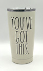 Rae Dunn ~ YOU'VE GOT THIS ~ Stainless White Black Tumbler Hot Cold Travel Cup