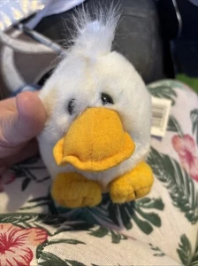 VINTAGE 1994 SWIBCO PUFFKINS QUAKSTER DIE ENTE BEANIE PLÜSCH WEICHES SPIELZEUG - Bild 1 von 4