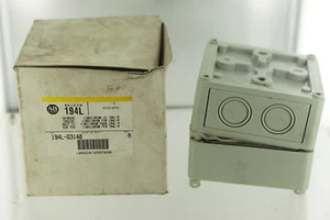  ALLEN BRADLEY AB 194L-G3140 ENCLOSURE 110X110X90MM 7KNO NEW - Picture 1 of 2
