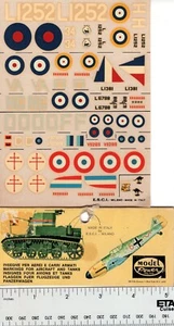 Westland Lysander Aeroplane Decals for WWII Bristol Blenheim Model Airplane - Picture 1 of 4
