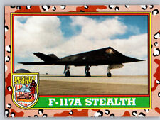 #21 F-117A Stealth 1991 Topps Desert Storm Series 1