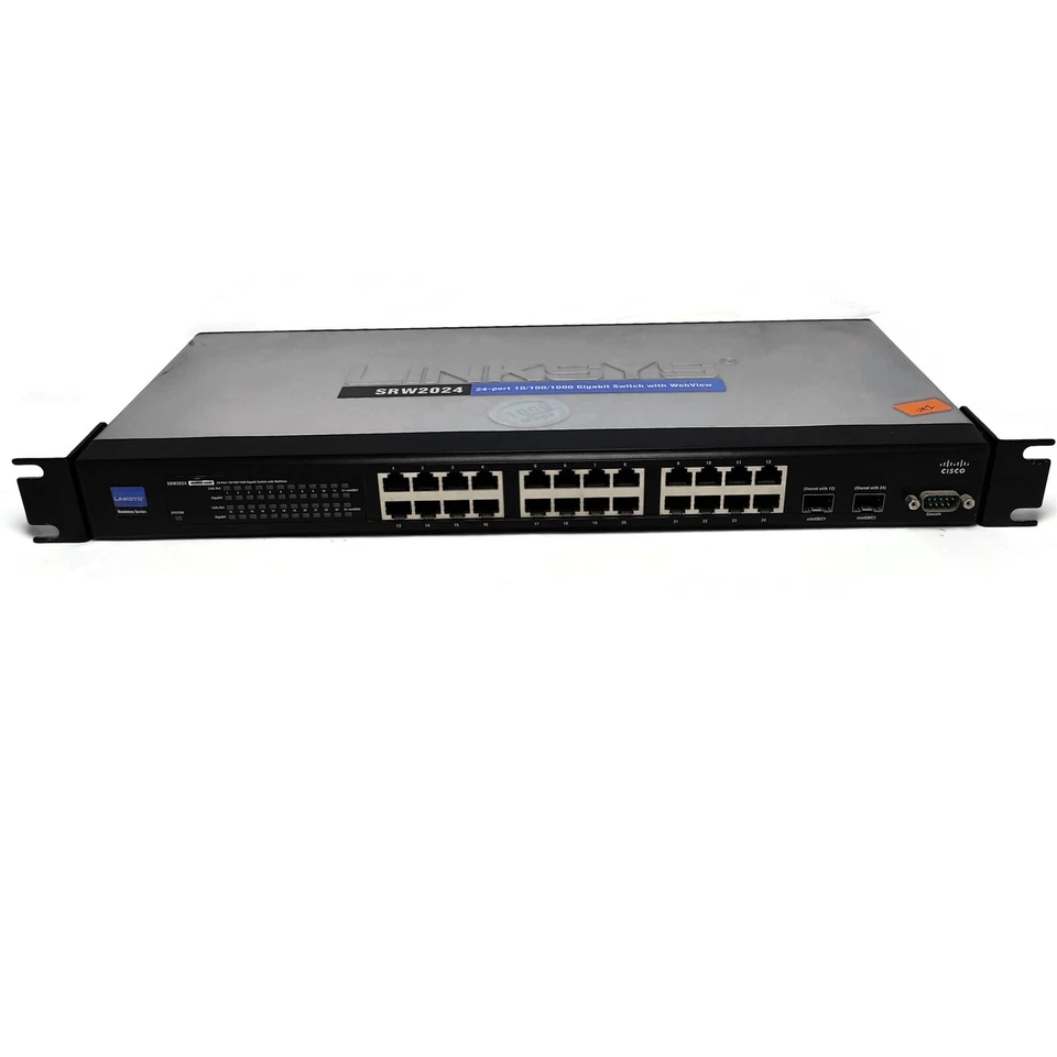 Linksys 24-Port 10/100/1000 Managed Gigabit Switch with WebView - Image 1 of 4
