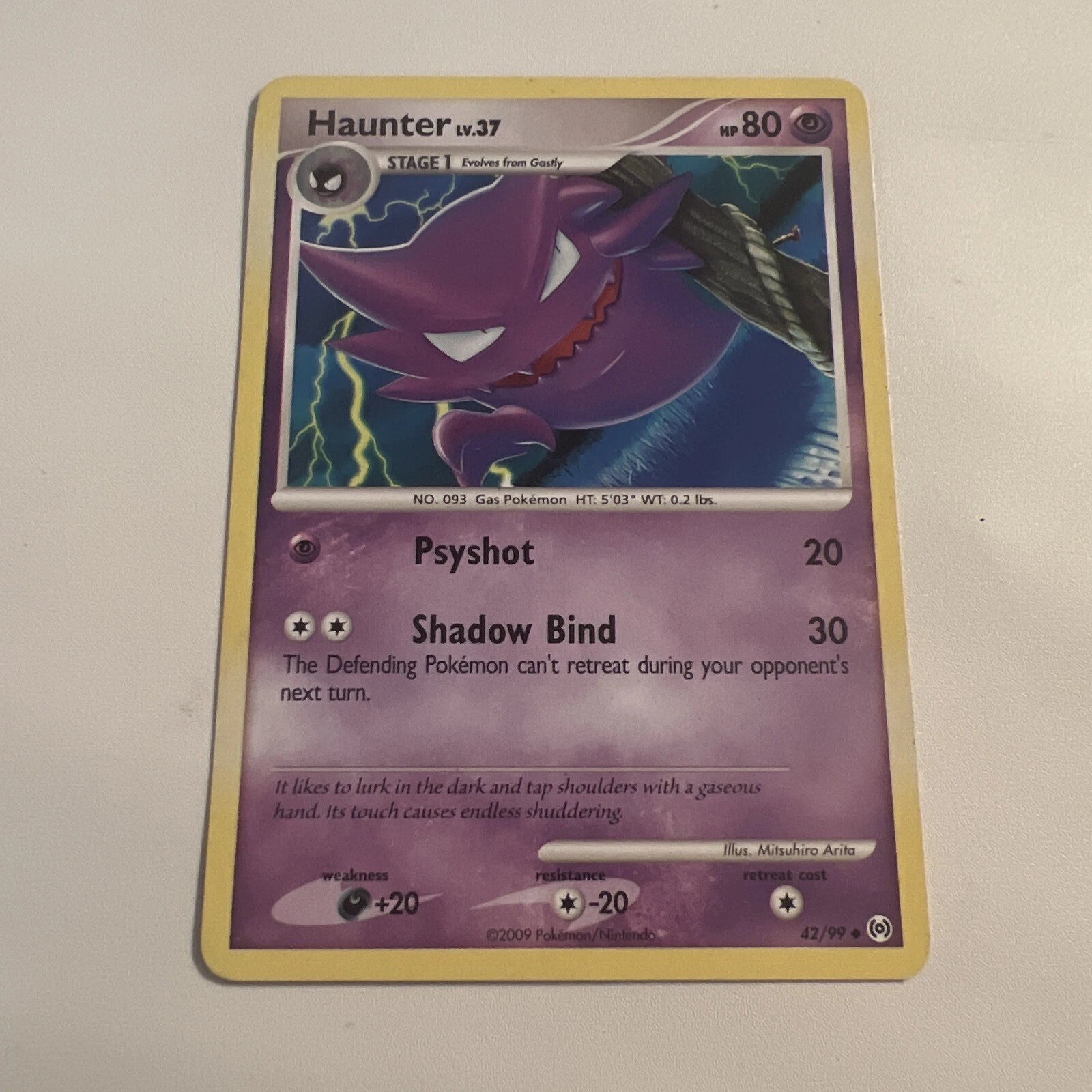 Haunter - 42/99 - Uncommon x1 - Lightly Played - Platinum Arceus