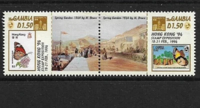 1994 GAMBIA Hong Kong Stamp Exhibition Set MH (SG 1739-1740) - 2 scans - image 1 of 2