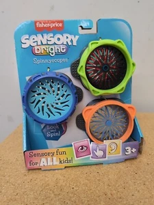 Fisher Price Sensory Bright Spinnyscopes Pack Of Three BRAND NEW 3+ - Picture 1 of 3