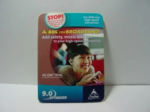 AOL 9.0 Brand New - Software Disk / CD Rom Internet Access 45 Day Trial Rare! - Picture 1 of 2