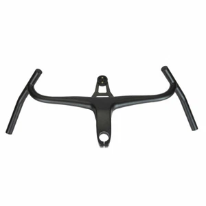 Wide Angle Carbon Fiber Gravel Bike Integrated Handlebar Road Bicycle Drop Bar - Picture 1 of 16