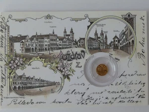 TSCHECHIEN 2022 GOLD COIN PP - HISTORISCHE ANSICHTSKARTEN - TELC - - Picture 1 of 6