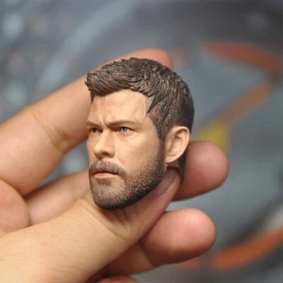 1/6 Cabeza de Thor Esculpida Modelo Tallado PVC Héroes Película para Figura de Acción Masculina 12" Foto 1 de 4