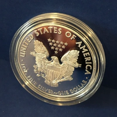 ❅TONE❅ Gem Proof 2010-W American Eagle ~ DEEP CAMEO ~ Silver $1 Bullion ☆SONOMA☆ - Image 1 of 4