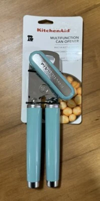 KitchenAid Can Bottle Opener Kitchen Food Prep Stainless Steel Aqua Sky New - Image 1 of 2