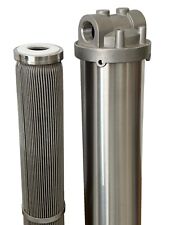 Endoer Filtration Cleanable Stainless Steel Pleated Filter & Housing, 30"L