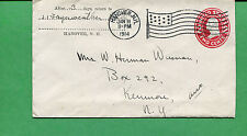 New Hampshire Cover- Hanover 1914 W/ AMF- A14 PS S8518