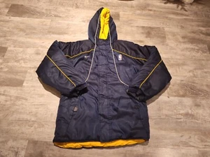 Vtg 90s Nike Team NBA Yellow & Blue Reversible Jacket Winter Outdoors Youth L - Picture 1 of 19