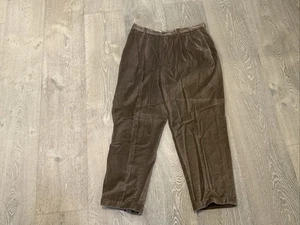 Le Collezioni Structure Men’s Corduroy Pants Size 38 Light Brown Cuffed Bottoms - Picture 1 of 10
